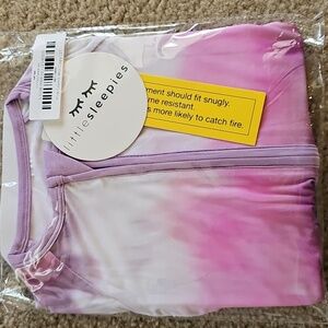 Little Sleepies Pink Cosmic Mist Bamboo Zippy 2T